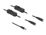 Delock Kabel DC 5,5 x 2,1 mm Stecker zu 2 x DC Buchse mit Schalter 1 m