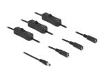 Delock Kabel DC 5,5 x 2,1 mm Stecker zu 3 x DC Buchse mit Schalter 1 m