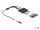 Delock Kabel DC 5,5 x 2,1 mm Stecker zu 4 x DC Buchse mit Schalter 1 m