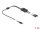 Delock Kabel USB Type-C™ Stecker zu 2 x DC 5,5 x 2,1 mm Buchse mit Schalter 1 m
