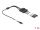 Delock Kabel USB Type-C™ Stecker zu 3 x DC 5,5 x 2,1 mm Buchse mit Schalter 1 m