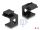 Delock Keystone Abdeckung schwarz mit 8,0 mm Durchführung +Hex 4 Stück