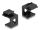 Delock Keystone Abdeckung schwarz mit 8,0 mm Durchführung +Hex 4 Stück
