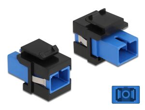 Delock Keystone Modul SC Simplex Buchse zu SC Simplex Buchse blau / schwarz