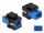 Delock Keystone Modul SC Simplex Buchse zu SC Simplex Buchse blau / schwarz