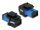Delock Keystone Modul SC Simplex Buchse zu SC Simplex Buchse blau / schwarz