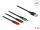 Delock USB Ladekabel 3 in 1 Typ-A zu 2 x Lightning™ / USB Type-C™ 1 m