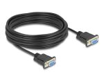 Delock RS-232 Kabel Seriell D-Sub9 Buchse zu Buchse mit schmalem Steckergehäuse 10 m