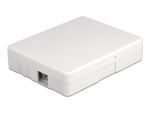 Delock LWL Anschlussdose zur Wandmontage für 2 x SC Simplex oder LC Duplex weiß