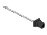 Delock LWL Staubschutzkappe mit Kette für SC Stecker schwarz