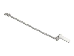 Delock LWL Staubschutzkappe mit Kette für LC Stecker weiß