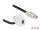Delock Keystone Modul mini DisplayPort Buchse 110° > mini DisplayPort Stecker mit Kabel weiß
