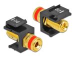 Delock Keystone Modul Polklemme > Gewindebuchse rot /...