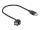 Delock Keystone Modul USB 2.0 A Buchse 110° > USB 2.0 A Buchse mit Kabel schwarz