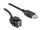Delock Keystone Modul USB 2.0 A Buchse 250° > USB 2.0 A Buchse mit Kabel schwarz