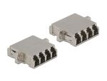 Delock LWL Kupplung LC Quad Buchse zu LC Quad Buchse Singlemode Metall