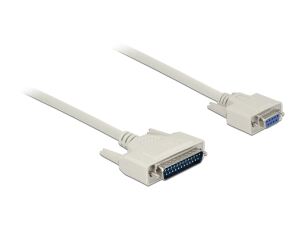 Delock Serielles Kabel D-Sub 25 Stecker zu D-Sub 9 Buchse 5 m