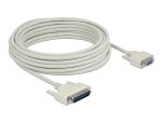 Delock Serielles Kabel D-Sub 25 Stecker zu D-Sub 9 Buchse 10 m