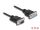 DeLOCK Seriell Kabel RS-232 D-Sub 9 Stecker zu Buchse Nullmodem mit schmalem Steckergehäuse 0,5 m