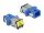 Delock LWL Kupplung mit Laserschutzklappe SC Simplex Buchse zu SC Simplex Buchse Singlemode blau