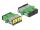 Delock LWL Kupplung mit Laserschutzklappe SC Duplex Buchse zu SC Duplex Buchse Singlemode grün