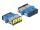 Delock LWL Kupplung mit Laserschutzklappe SC Duplex Buchse zu SC Duplex Buchse Singlemode blau