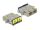 Delock LWL Kupplung mit Laserschutzklappe SC Duplex Buchse zu SC Duplex Buchse Multimode beige