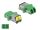 Delock LWL Kupplung mit Laserschutzklappe LC Duplex Buchse zu LC Duplex Buchse Singlemode grün