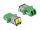 Delock LWL Kupplung mit Laserschutzklappe LC Duplex Buchse zu LC Duplex Buchse Singlemode grün