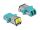 Delock LWL Kupplung mit Laserschutzklappe LC Duplex Buchse zu LC Duplex Buchse Multimode aqua