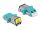 Delock LWL Kupplung mit Laserschutzklappe LC Duplex Buchse zu LC Duplex Buchse Multimode aqua
