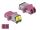 Delock LWL Kupplung mit Laserschutzklappe LC Duplex Buchse zu LC Duplex Buchse Multimode violett