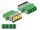 Delock LWL Kupplung mit Laserschutzklappe LC Quad Buchse zu LC Quad Buchse Singlemode grün