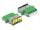 Delock LWL Kupplung mit Laserschutzklappe LC Quad Buchse zu LC Quad Buchse Singlemode grün