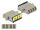 Delock LWL Kupplung mit Laserschutzklappe LC Quad Buchse zu LC Quad Buchse Multimode beige