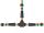 Delock Kabelverbinder T-Form für Außenbereich 4 Pin, IP68 wasserdicht, schraubbar, Kabeldurchmesser 4,5 - 7,5 mm schwarz