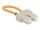 Delock LWL Loopback Adapter SC / OM1 Multimode beige