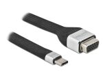 Delock FPC Flachbandkabel USB Type-C™ zu VGA (DP Alt Mode) 13 cm