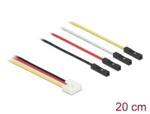 Delock Conversion IOT Grove Kabel 4 Pin Stecker zu 4 x Jumper Buchse 20 cm