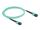 Delock LWL Kabel MPO Buchse zu MPO Buchse 12 Fasern, Polarität B, Multimode OM4, 50/125 µm, 2 m