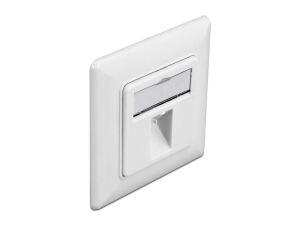 Delock Keystone Anschlussdose 1 Port kompakt