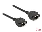 Delock Netzwerk Verlängerungskabel S/FTP RJ45 Buchse...