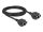 Delock Netzwerk Verlängerungskabel S/FTP RJ45 Buchse zu RJ45 Buchse Cat.6A 2 m schwarz