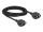 Delock Netzwerk Verlängerungskabel S/FTP RJ45 Buchse zu RJ45 Buchse Cat.6A 3 m schwarz