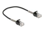 Delock Kabel RJ45 Stecker zu RJ45 Stecker mit Knickschutz...