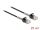 Delock Kabel RJ45 Stecker zu RJ45 Stecker mit Knickschutz Cat.6A 25 cm schwarz