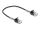 Delock Kabel RJ45 Stecker zu RJ45 Stecker mit Knickschutz Cat.6A 25 cm schwarz