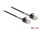 Delock Kabel RJ45 Stecker zu RJ45 Stecker mit Knickschutz Cat.6A 50 cm schwarz