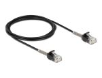 Delock Kabel RJ45 Stecker zu RJ45 Stecker mit Knickschutz...