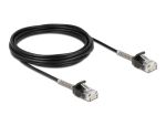 Delock Kabel RJ45 Stecker zu RJ45 Stecker mit Knickschutz...